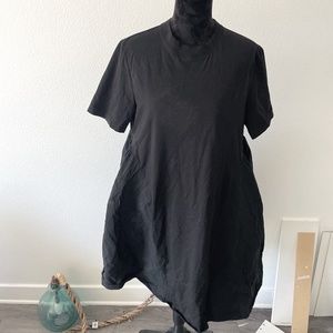 COS A-Line Contrast Skirt Dress Black Large